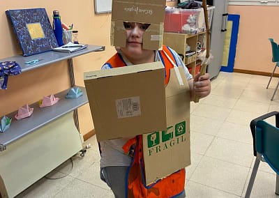 Artista equipado para vencer