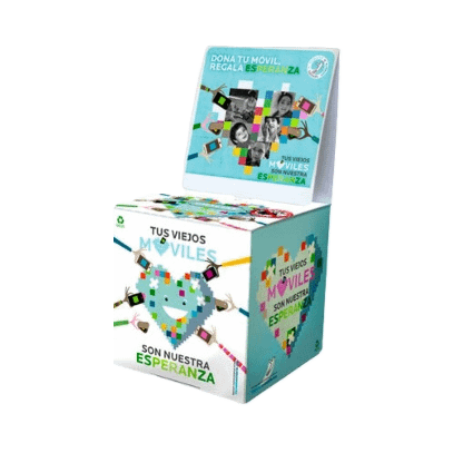 Caja Dona tu viejo Móvil